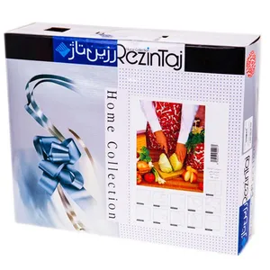 سرویس آشپزخانه چاپی 22 تکه رزین تاژ طرح فلفل قرمز