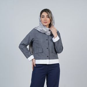 شومیز آستین بلند یقه برگردان زنانه ایکس ساید مدل S680214Z8