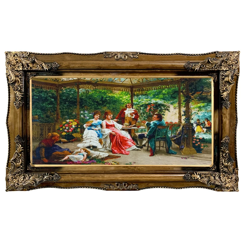 تابلو فرش ماشینی طرح دستبافت مدل سایه بان کد 8119