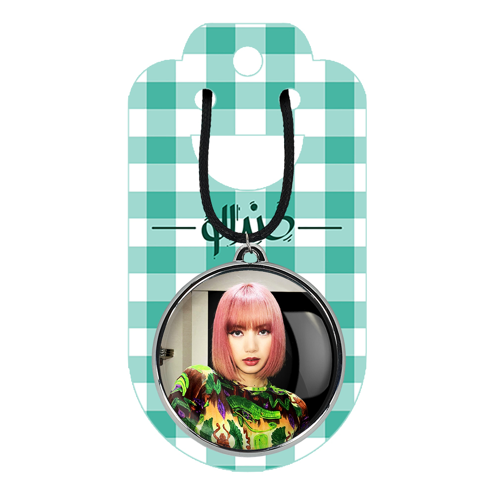 گردنبند خندالو مدل لیسا بلک پینک کد 1423514228