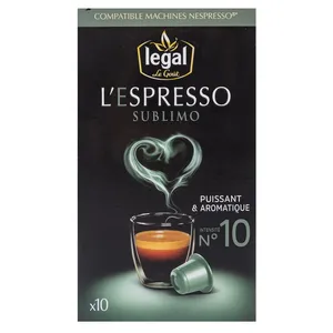 کپسول قهوه لگال لگو مدل Sublimo تعداد 10 عددی