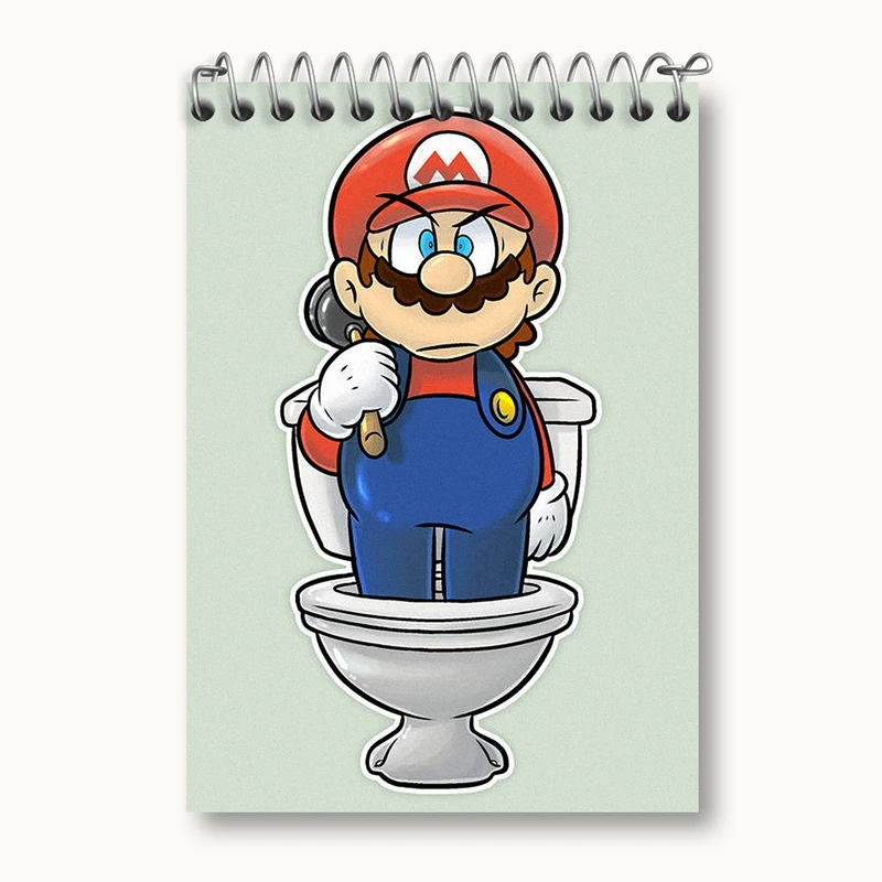 دفتر یادداشت 50 برگ خندالو مدل (Mario) بازی سوپر ماریو کد 31517