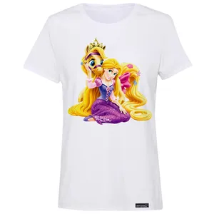 تی شرت آستین کوتاه زنانه 27 مدل Rapunzel کد MH1411