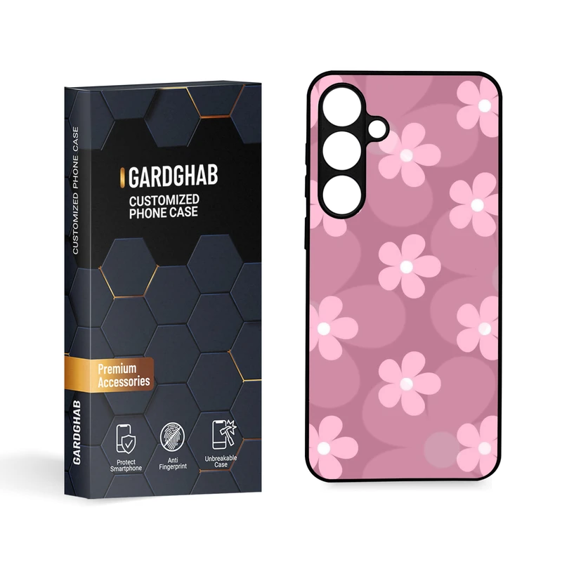 کاور گارد قاب مدل گل مناسب برای گوشی موبایل سامسونگ Galaxy S24 Plus