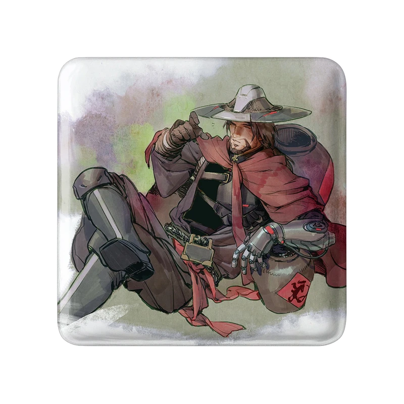 پیکسل خندالو طرح بازی اورواچ (Overwatch) مدل مربعی کد 31626