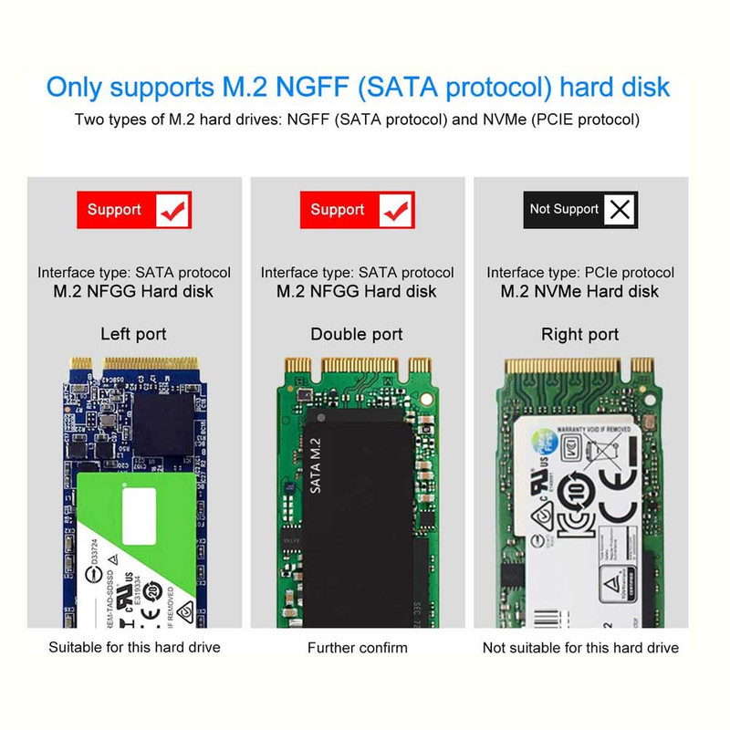 باکس تبدیل  NGFF SSD M.2 به USB3.0 نت پیل مدل V127