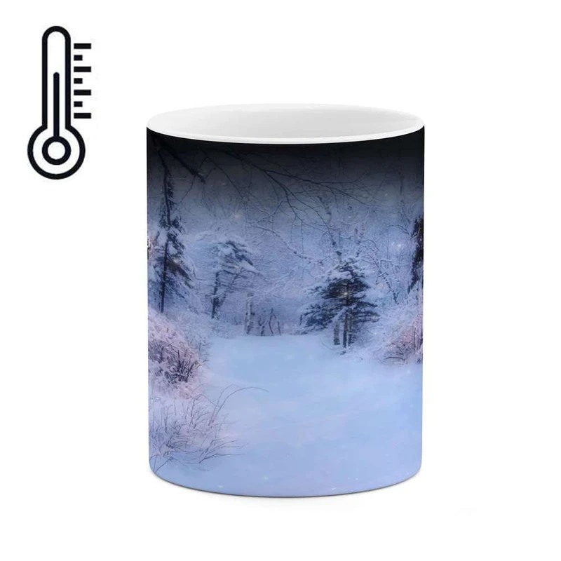 ماگ حرارتی کاکتی مدل منظره برفی کد mgh15055