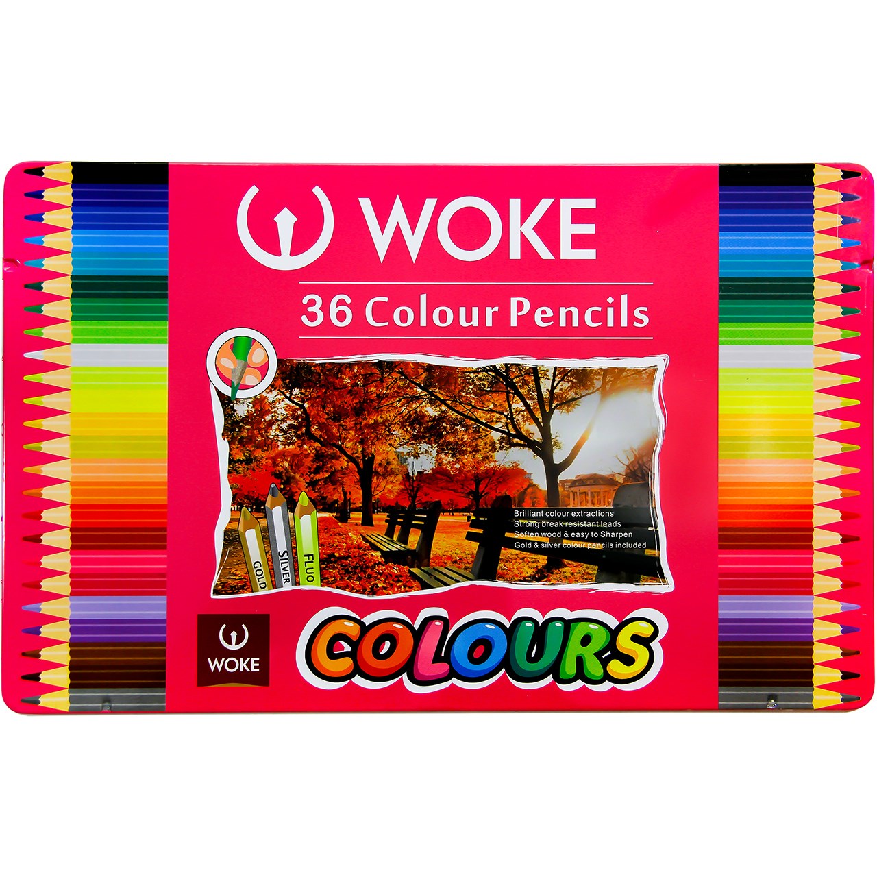 مداد رنگی 36 رنگ ووک طرح پاییز