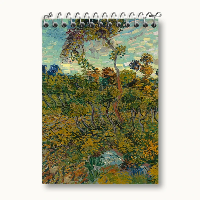 دفتر یادداشت 50 برگ خندالو مدل غروب درمونت ماژور ونسان ونگوگ (Van Gogh) کد 36792