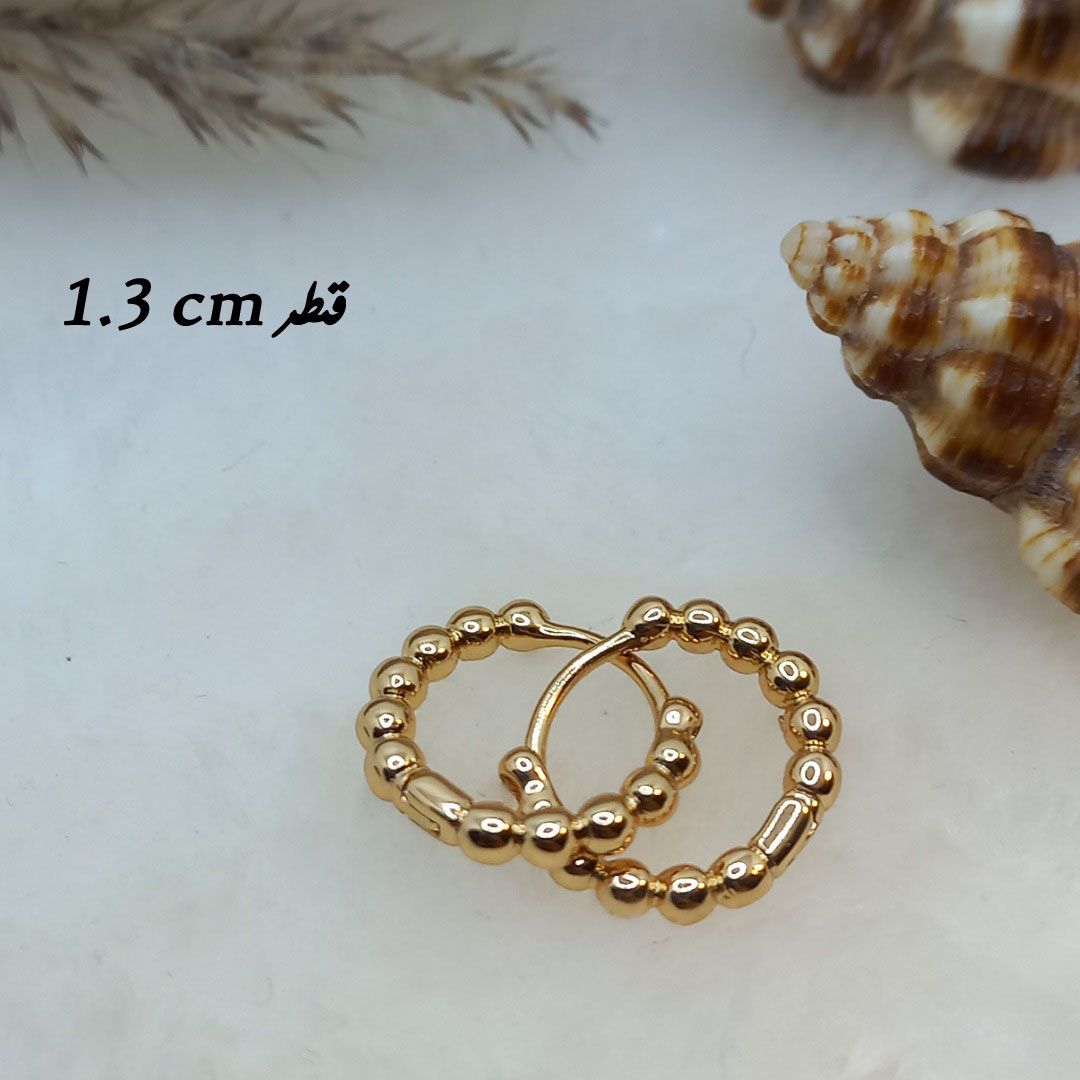 گوشواره زنانه ژوپینگ مدل رینگ کد NN 022 - - 3