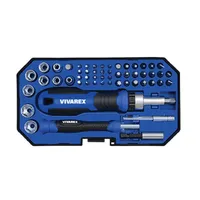 پیچ گوشتی جغجغه ای ساعتی و سری بکس ویوارکس مدل vr5565-sd&nbsp;مجموعه 55 عددی