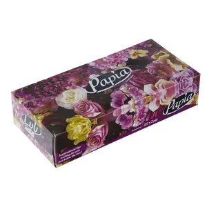 دستمال کاغذی 100 برگ پاپیا مدل Flower