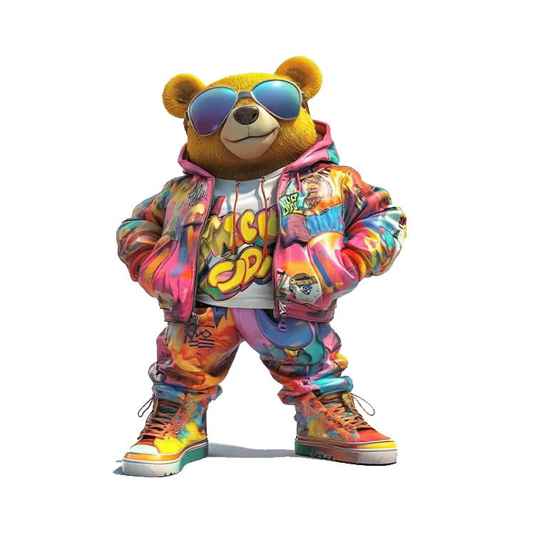 استیکر پارچه و لباس پاد آفرین مدل تدی کد 2346