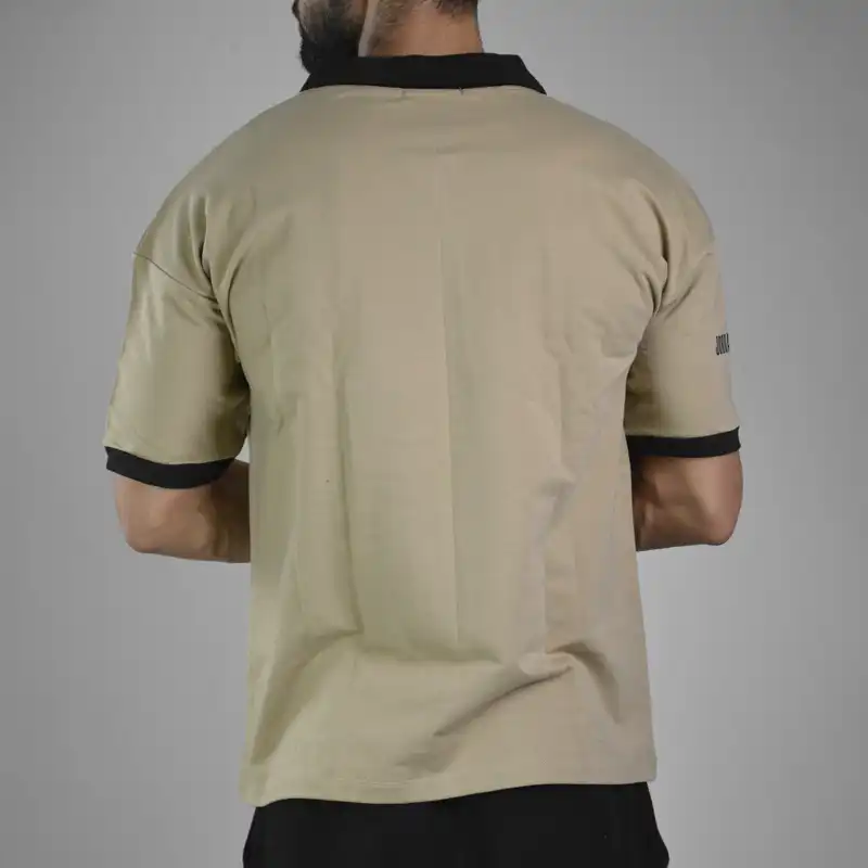 پولوشرت آستین کوتاه ورزشی مردانه مدل نیم زیپ کد 177977