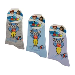 جوراب دخترانه مدل ملکه 1 بسته 3 عددی