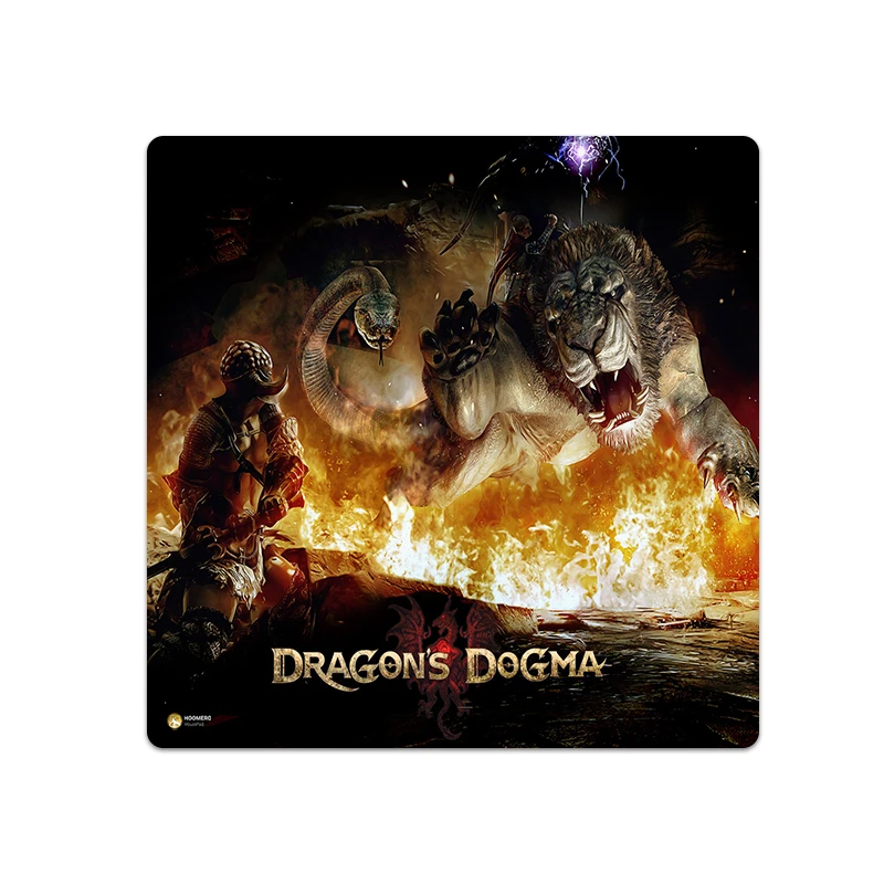 ماوس پد هومرو مدل NX129 طرح بازی Dragon's Dogma سایز 40x40 سانتی‌متر