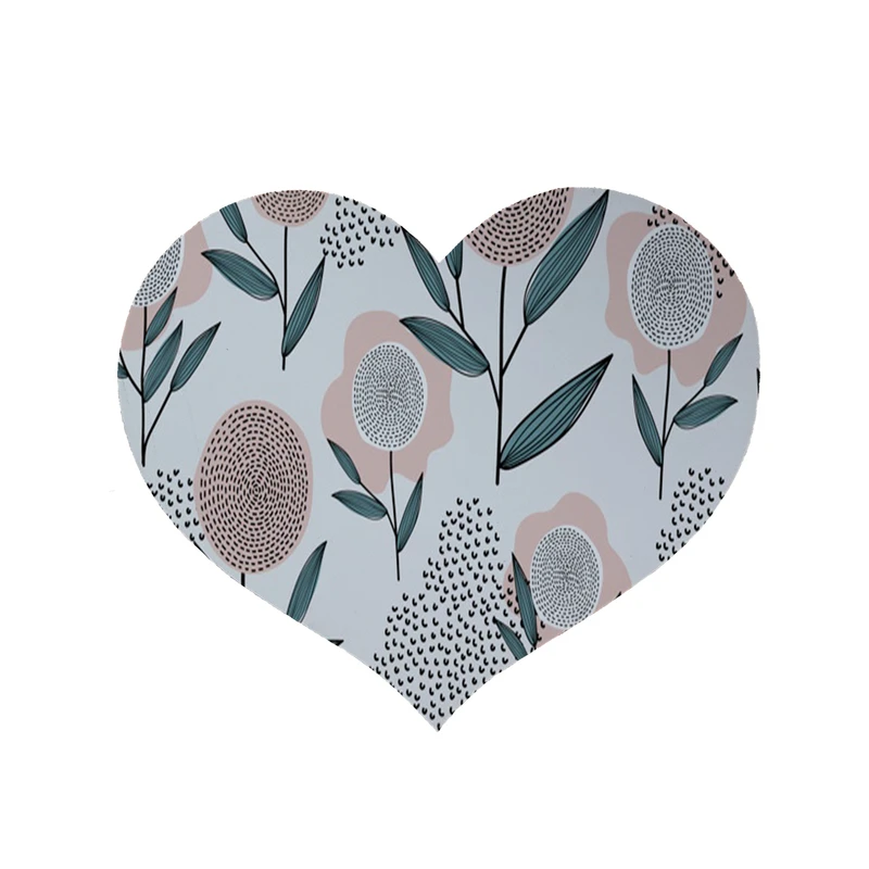 پادری مدل قلب طرح گل کد 8126 سایز 90 × 90 سانتی متر