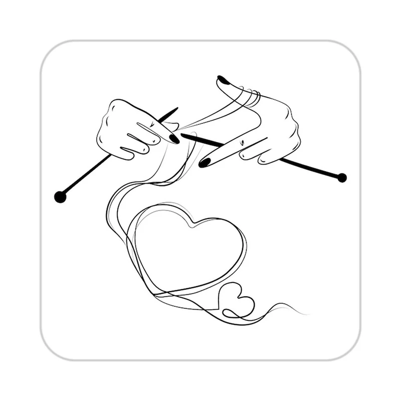 زیر لیوانی کاکتی طرح عاشقانه مدل mp38324