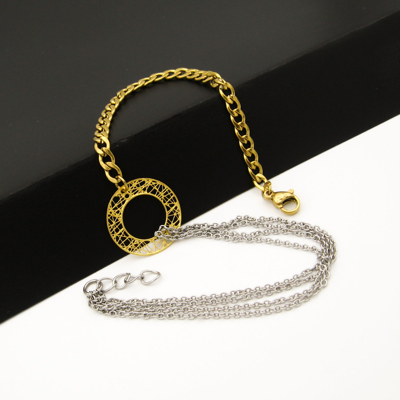 پابند طلا 18 عیار زنانه مانچو مدل ag008 پابند طلا 18 عیار زنانه مانچو مدل ag008