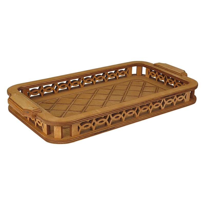 سینی مدل دسته دار چوبی کد 02 RK سینی مدل دسته دار چوبی کد 02 RK