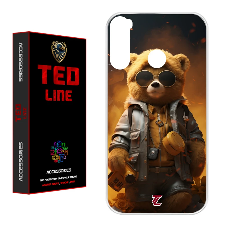 کاور تد لاین طرح خرس جنگی کد 1103 مناسب برای گوشی موبایل شیائومی Redmi Note 8