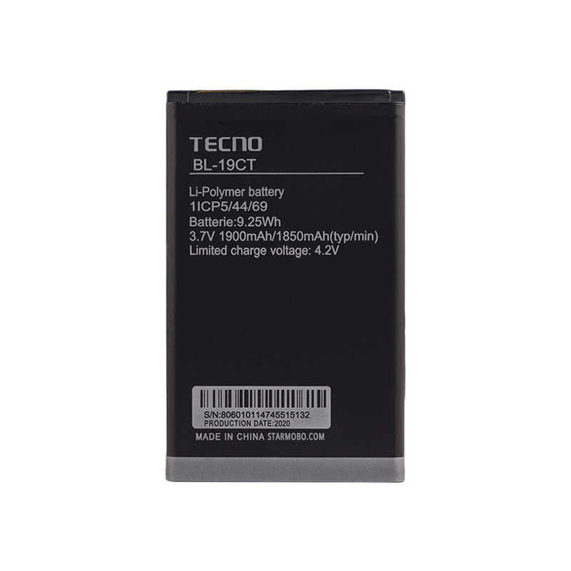 باتری موبایل مدل 19ct ظرفیت 1900 میلی آمپر ساعت مناسب برای گوشی موبایل تکنو t473/t472