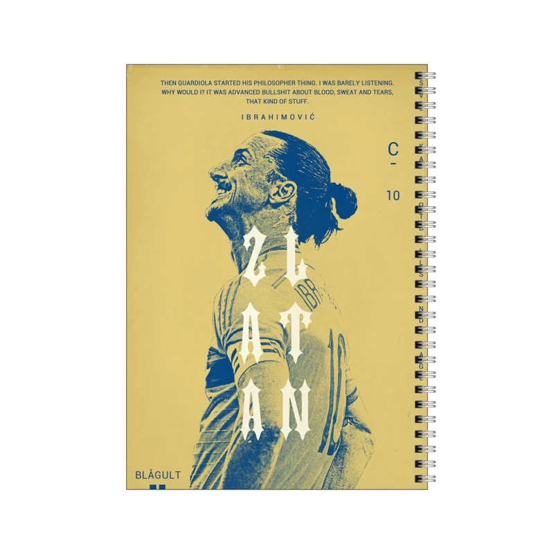 دفتر مشق 50 برگ بامبیلیپ طرح فوتبالیست زلاتان ابراهیموویچ کد 3819713