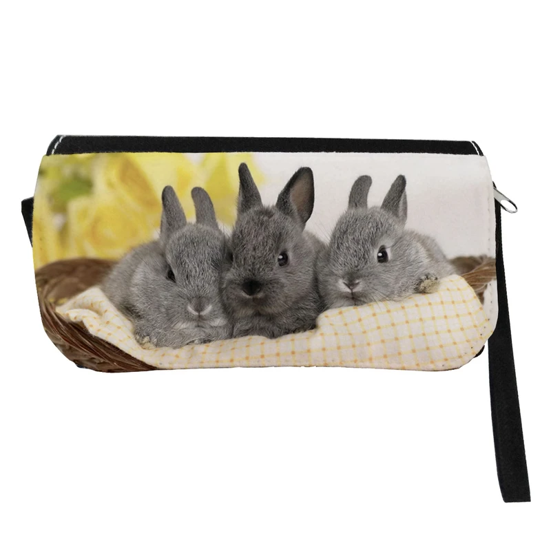 جامدادی مدل دوزیپ طرح بچه خرگوش کد NI205