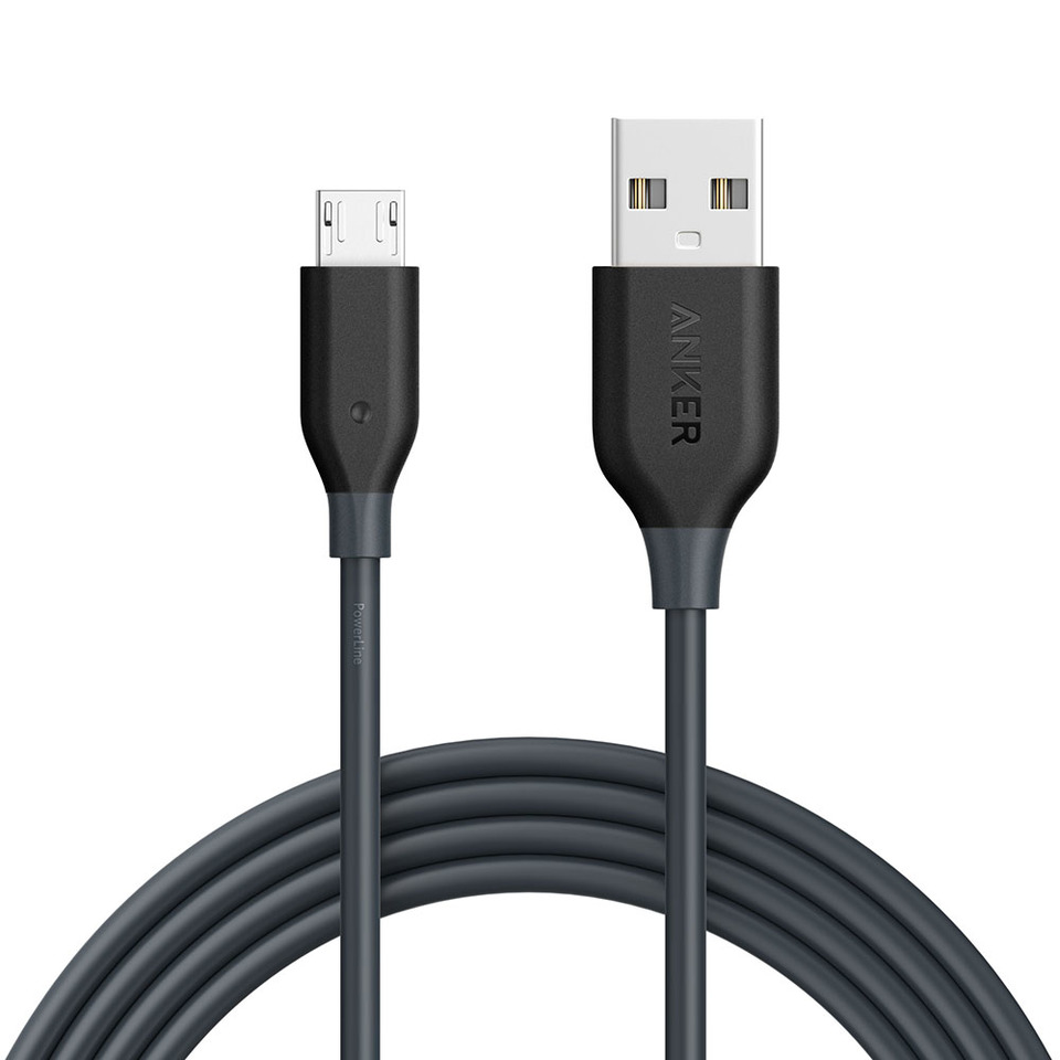 کابل تبدیل USB به microUSB انکر مدل PowerLine طول 1.8 متر