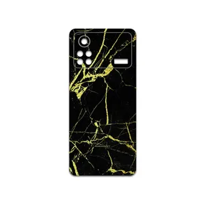 MAHOOT Graphite-Gold-Marble Cover Sticker for Xiaomi Poco X4 Pro 5G