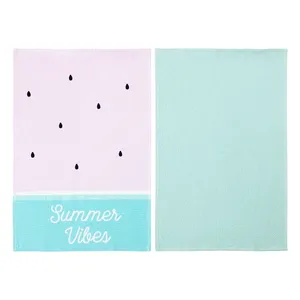 حوله آشپزخانه ال سی دابلیو هوم مدل summer سایز ۴۰*۶۰ سانتی متر مجموعه ۲ عددی