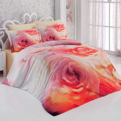 سرویس کاور لحاف کالرز آو فشن طرح Colored Roses دو نفره 6 تکه