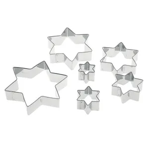 قالب برش کیک 6 پارچه پدرینی سری دلچی طرح ستاره کد 03GD225