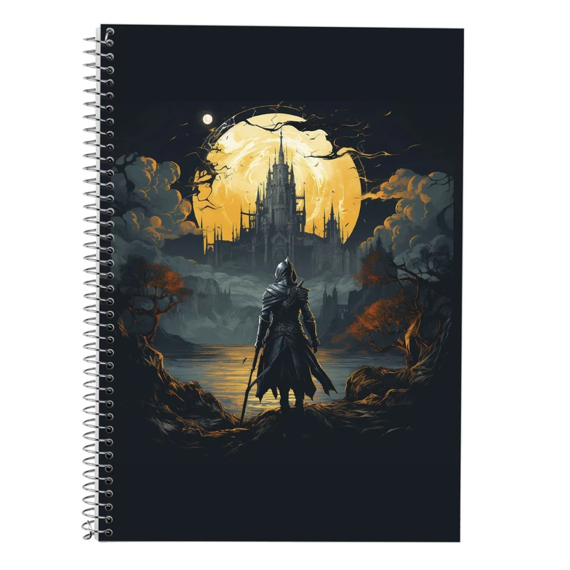 دفتر زبان 50 برگ مدوپد مدل سه خط طرح  ارباب حلقه ها The Lord of the Rings کد DF3013