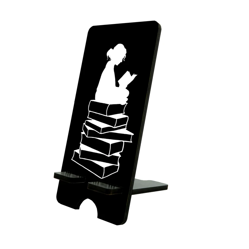 پایه نگهدارنده گوشی موبایل و تبلت طرح دختر کتابخوان کد 2776576