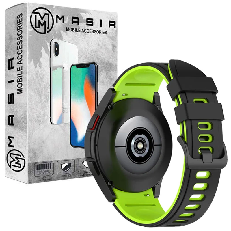 بند مسیر مدل Sport Dual Color مناسب برای ساعت هوشمند سامسونگ Galaxy Watch 5 44mm
