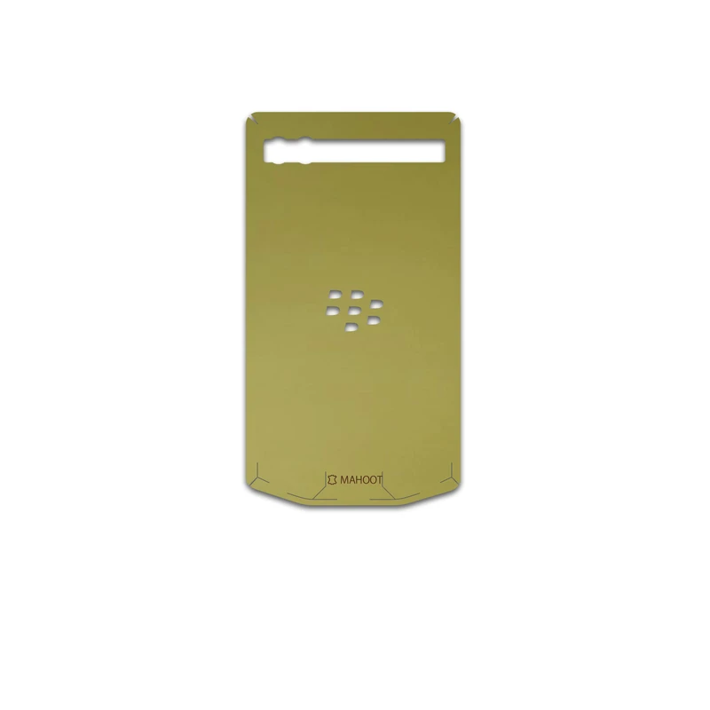 برچسب پوششی ماهوت مدل Matte-Gold مناسب برای گوشی موبایل بلک بری Porsche Design P9983