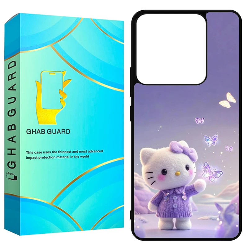 کاور قاب گارد طرح کیتی مدل GN144 مناسب برای گوشی موبایل شیائومی Redmi Note 14 4G