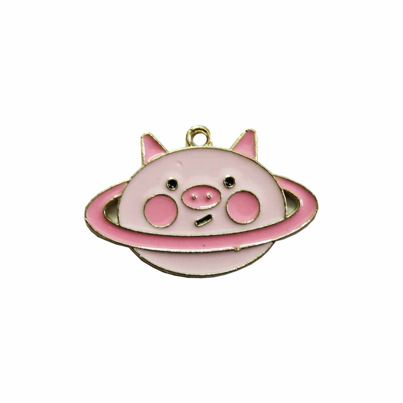 آویز گردنبند بچگانه مدل خوک متعجب زیبا کد AG 1012