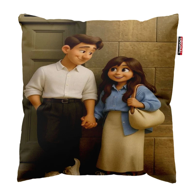 کوسن پاد آفرین مدل عشق کد 1444 سایز 30*30 سانتی متر