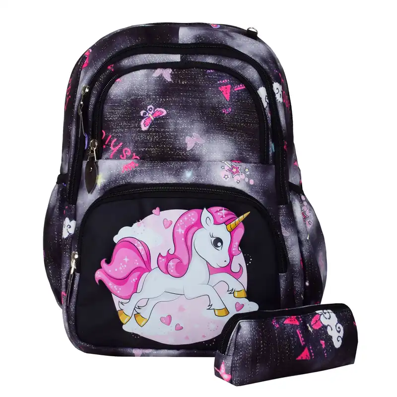 کوله پشتی مدل یونیکورن کد 8297 همراه با جامدادی