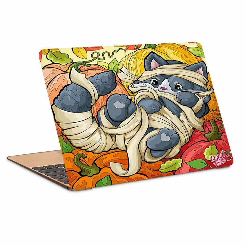 استیکر لپ تاپ طرح cute kitty کد P-32مناسب برای لپ تاپ 15.6 اینچ