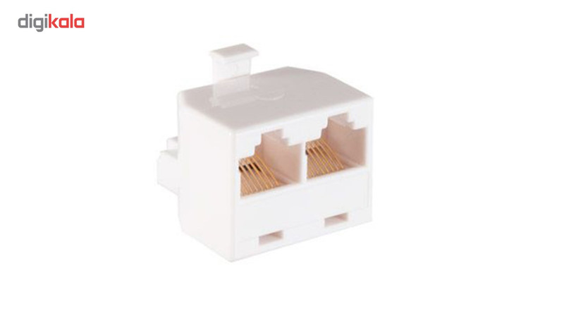 سوکت تلفن مدل تبدیل یک به دو خط تلفن