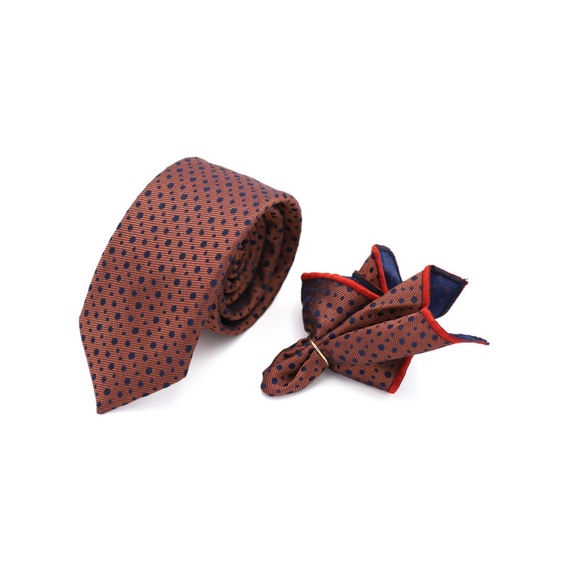 ست کراوات و دستمال جیب مردانه مدل AT218