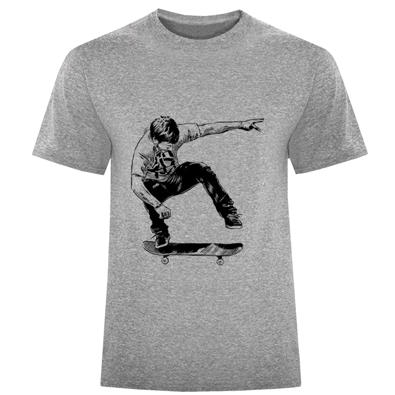 تی شرت آستین کوتاه مردانه مدل اسکیت باز D193