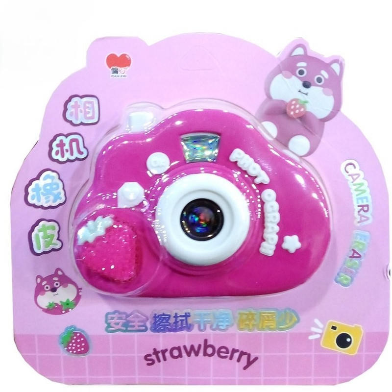 پاک کن مدل دوربین عکاسی طرح توت فرنگی کد 9138