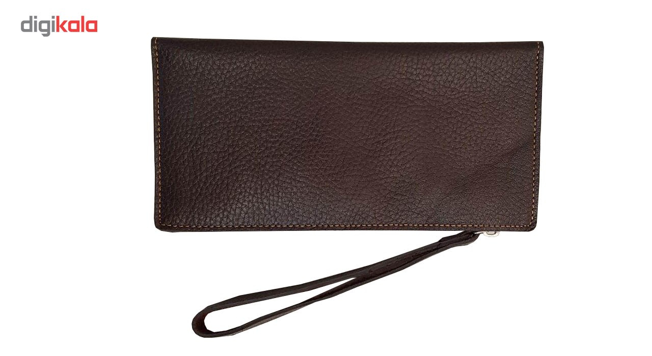 کیف پول چرم آنیل مدل رایان حصیری