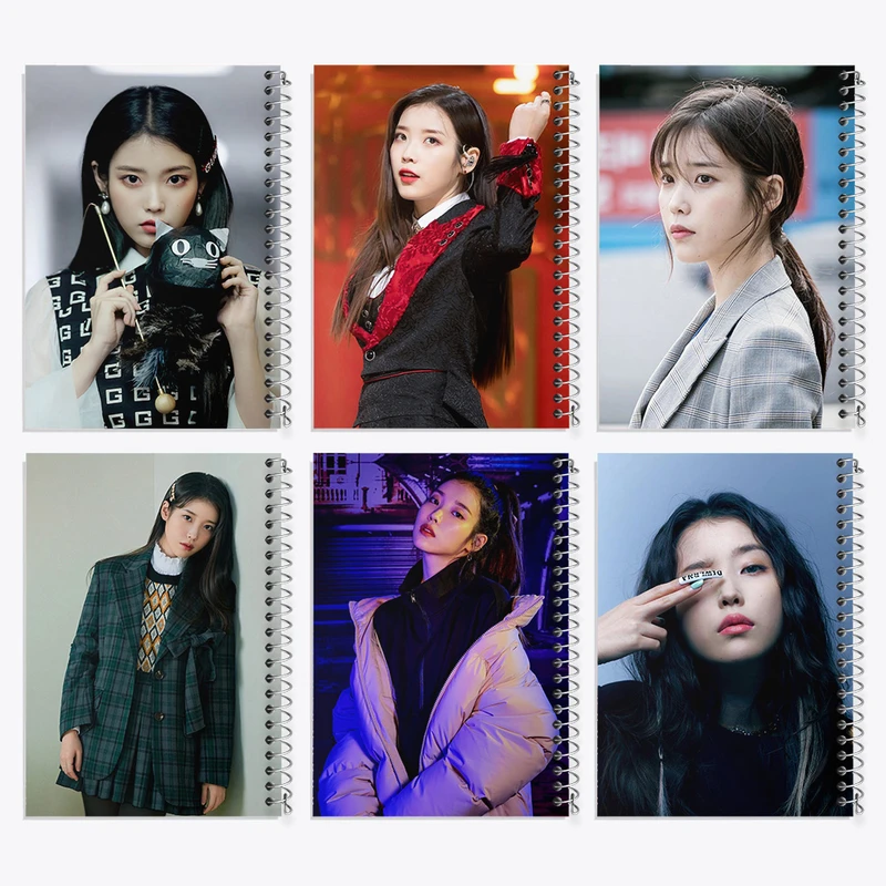 دفتر مشق 50 برگ خندالو طرح آیو (IU) کد 779 مجموعه 6 عددی