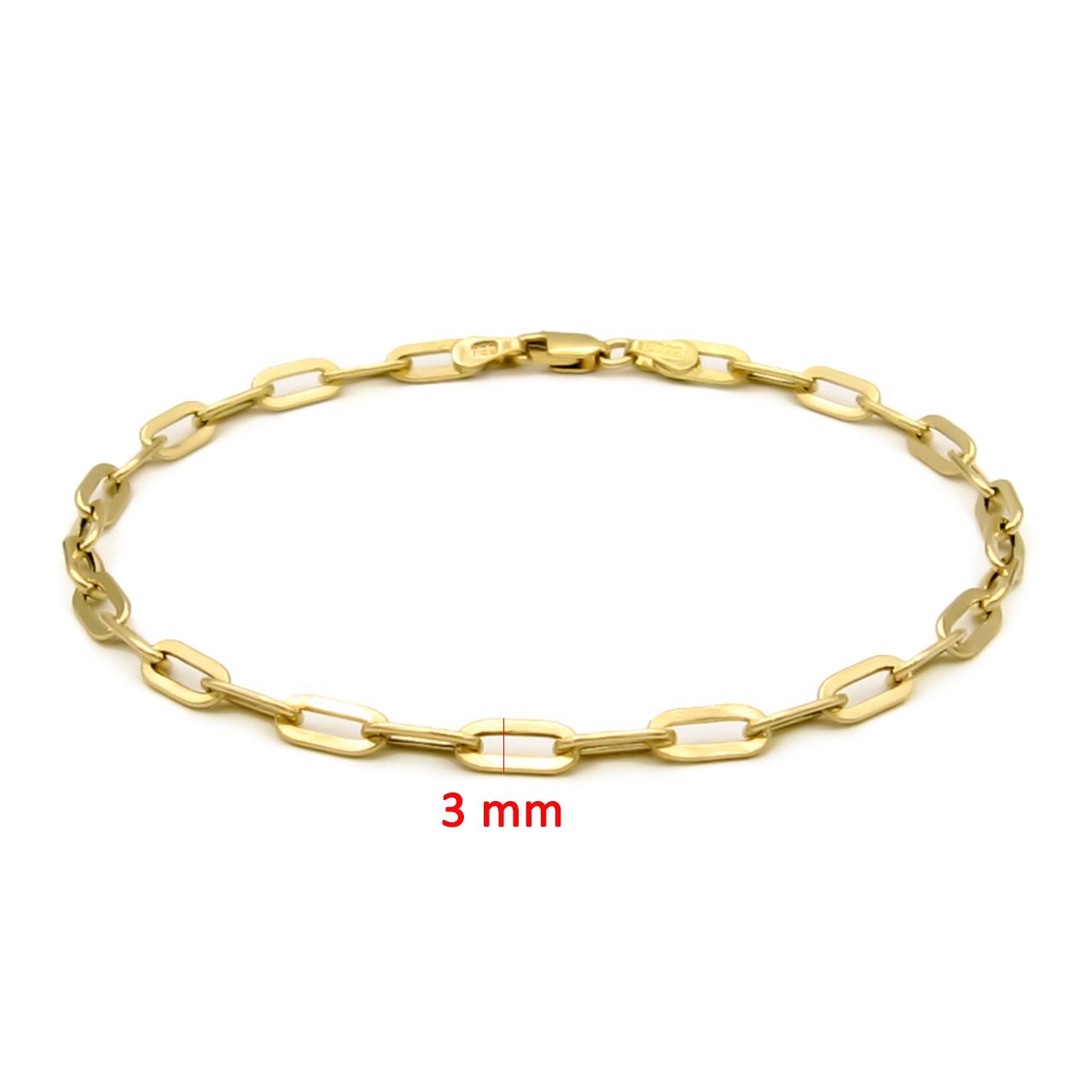 دستبند طلا 18 عیار زنانه کاپانی کد KB014 -  - 5
