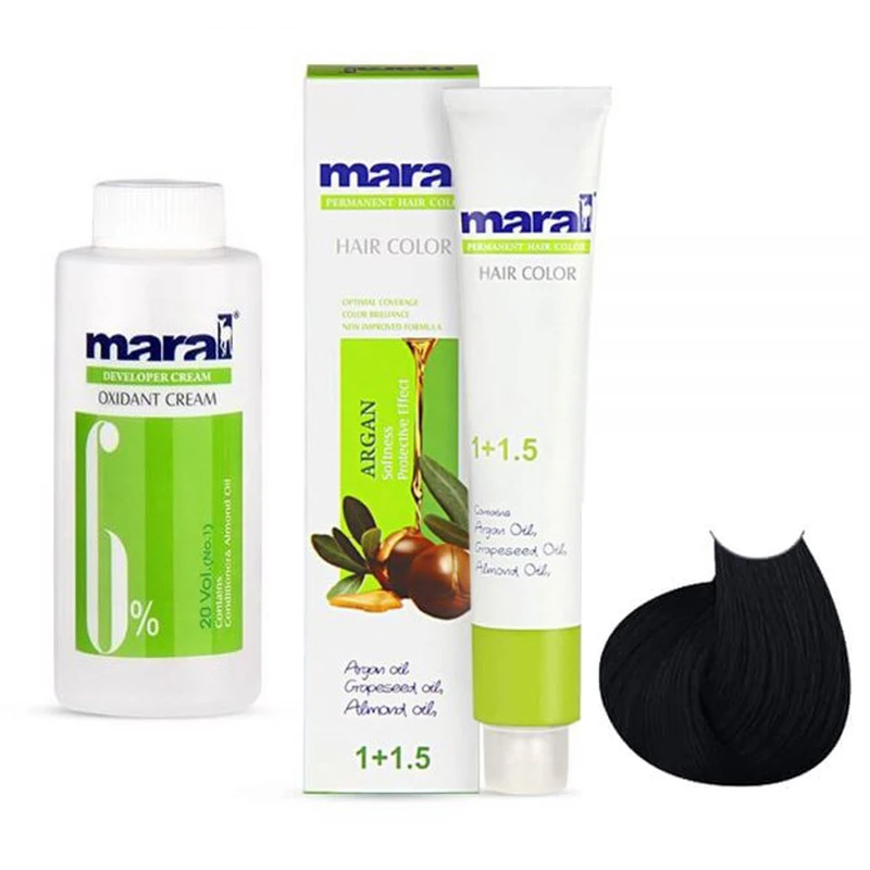 کیت رنگ مو مارال سری CENDRE شماره 1.1